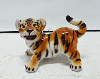 Vintage Ceramic Porcelain Tiger Figurine – 12