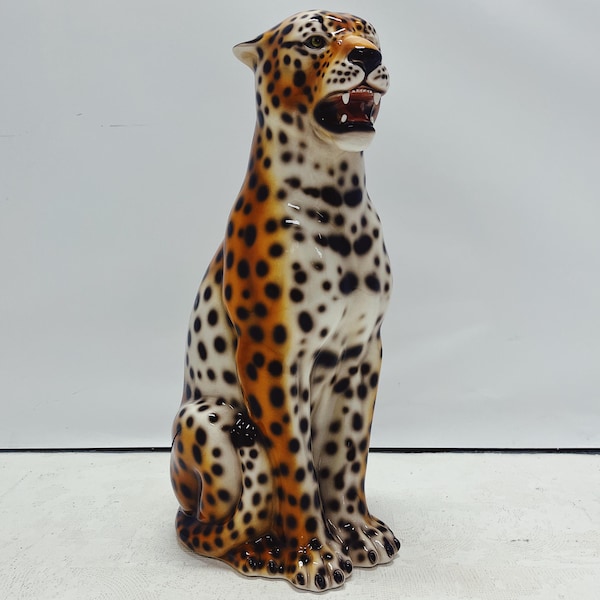 Leopard Statue Ceramic