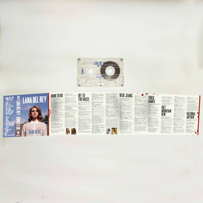 Lana Del Rey Born to Die Audio Cassette Tape Etsy