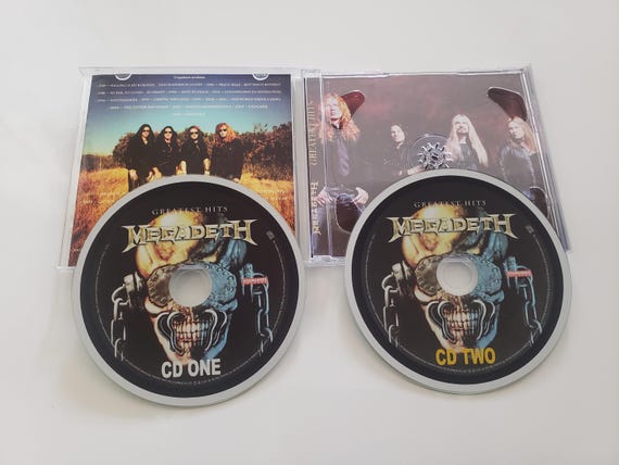 超貴重・激レア【CD】CD Demonstration <Sample> Megadeth : Greatest Hits - Audio Custom CD Double Disc - Etsy