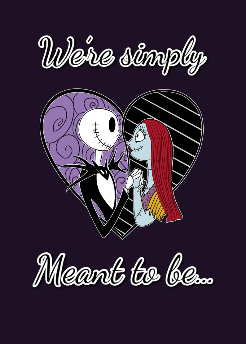 The Nightmare Before Christmas Valentines Day/anniversary Etsy