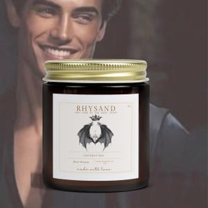 Book Lover Candle, A Court of Thorns and Roses, Rhysand Candle | acotar, acomaf, Literary Candle, Book Inspired Candle Scent, Feysand
