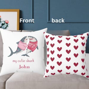 lustiges personalisiertes Valentinsgeschenk, süßes Paarkissen für Paar, lustiges Kissen, neues dekoratives handgemachtes Geschenkkissen, Sofakissen für Männer / sie