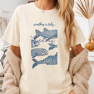 Comfort Colors® Sardine Shirt, La Dolce Vita TShirt, Aesthetic Clothes Oversized, Coastal T-shirt, Summer Vibes trendy Shirt for her/ him