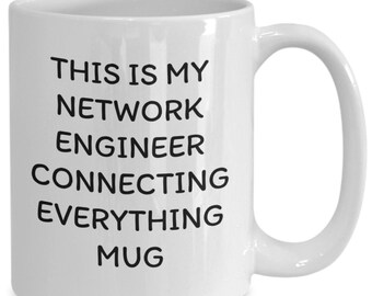 Taza de ingeniero de redes: Conectando todo, regalo de TI