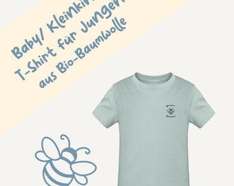 Cute baby/toddler T-shirt "Hummel Pusher" made of organic cotton with a bumblebee print