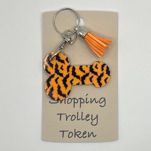 Shopping trolley token - Halloween Willy - bats on print!