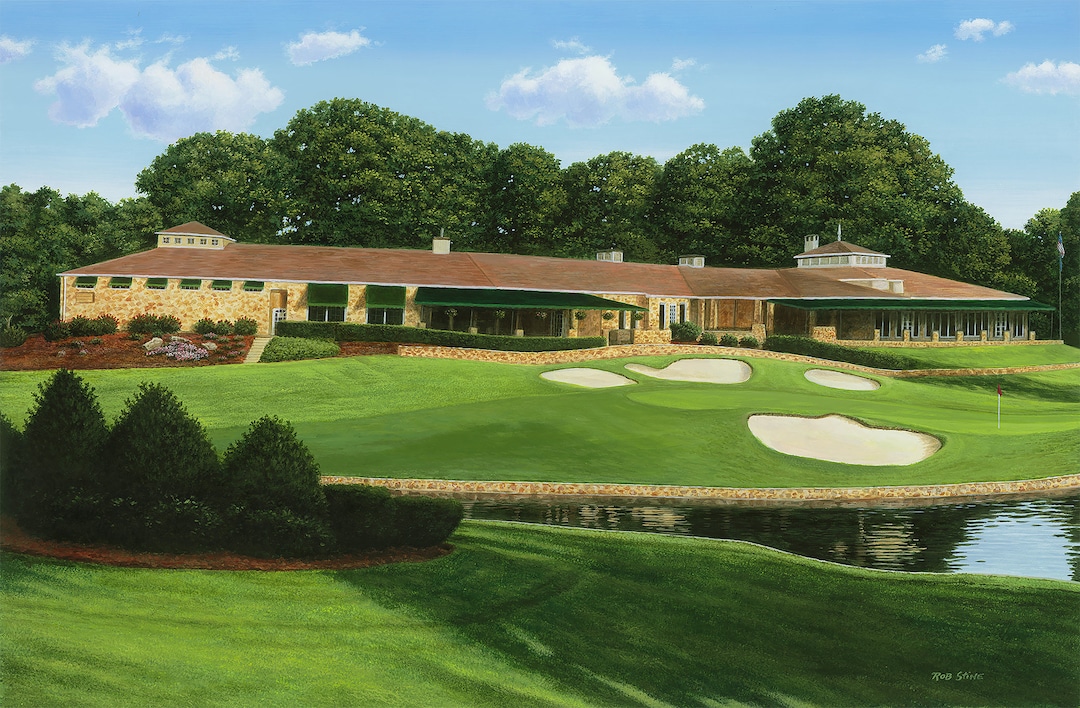 Dalton Golf and Country Club 9th Hole Golf Wall Art Golf Course Wall