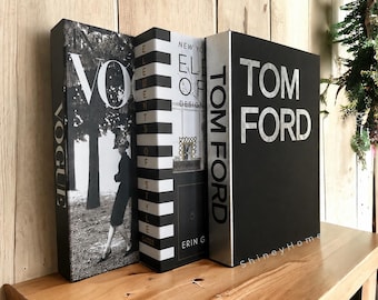 Boîte à livres Tom Ford : rangement décoratif de luxe, décoration de table basse