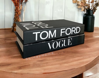Caixa para livros Tom Ford: Caixa de armazenamento decorativa de luxo
