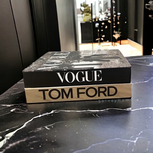 Luxury Decorative Book Box,  Tom Ford Book Box, Openable Book Box, Home Decor, Coffee Table Decor, Fake Book Box, Luxury Book, Table Decor,