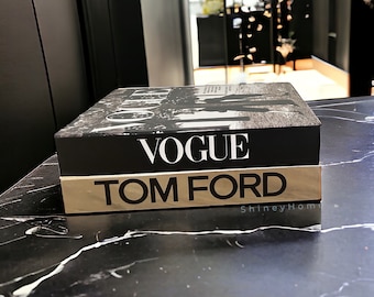 Luxury Decorative Book Box,  Tom Ford Book Box, Openable Book Box, Home Decor, Coffee Table Decor, Fake Book Box, Luxury Book, Table Decor,