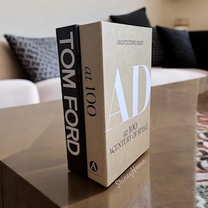 AD Book Box, Luxury Decorative Book Box, Tom Ford Book Box,  Openable Book Box, Home Decor, Coffee Table Decor, Storage box, Table Decor