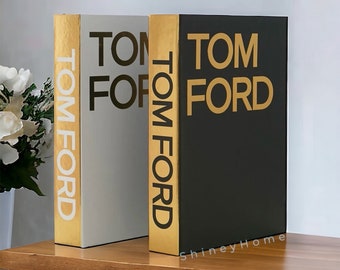 Luxury Decorative Book Box,  Tom Ford Book Box, Openable Book Box, Home Decor, Coffee Table Decor, Fake Book Box, Luxury Book, Table Decor,