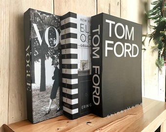 Luxury Decorative Book Box,  Tom Ford Book Box, Openable Book Box, Home Decor, Coffee Table Decor, Fake Book Box, Luxury Book, Table Decor,