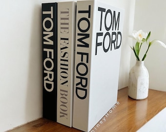 Caixa para livros Tom Ford: Armazenamento decorativo de luxo para livros