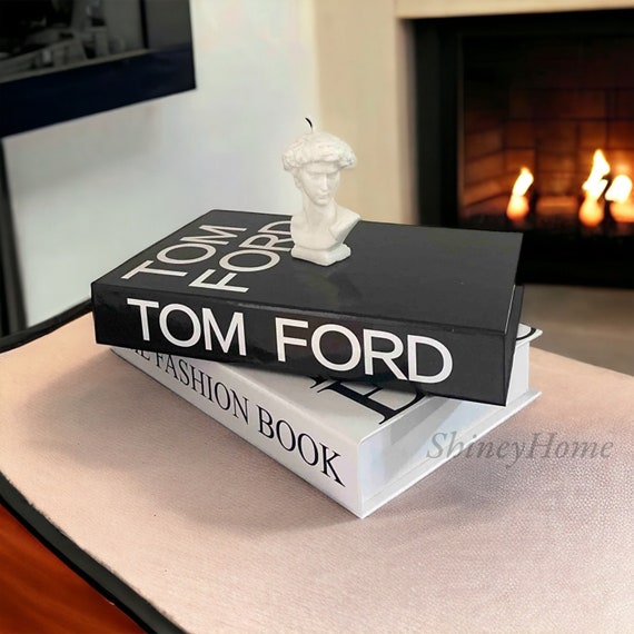 Tom Ford Decorative Book Box: Openable Coffee Table Decor