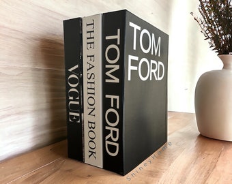 Caixa de livros decorativa Tom Ford: decoração de luxo para casa
