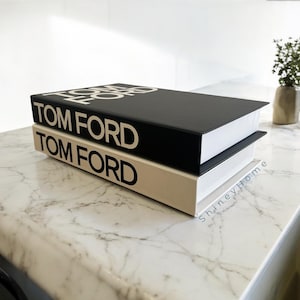 Luxury Decorative Book Box,  Tom Ford Book Box, Openable Book Box, Home Decor, Coffee Table Decor, Fake Book Box, Luxury Book, Table Decor,