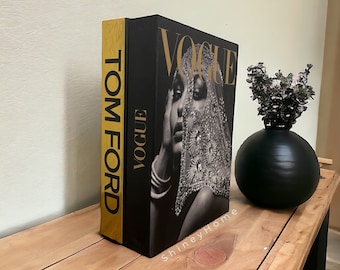 Luxury Decorative Book Box,  Tom Ford Book Box, Openable Book Box, Home Decor, Coffee Table Decor, Fake Book Box, Luxury Book, Table Decor,