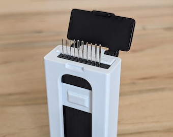 The NEW Nifty Needler - Magnetic Needle Case - Panda (White & Black)
