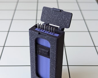 The NEW Nifty Needler  - Magnetic Needle Case  - Atomic Purple