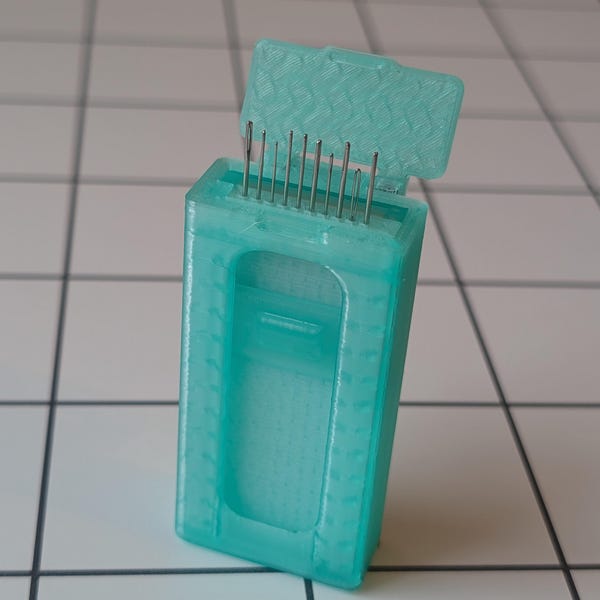 Die NEUE Nifty Needle - Magnetische Nadeltasche - Durchscheinend Grün