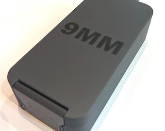 SureSnap 9mm Ammo Box | Secure Snap-Lid Storage Case | 3D Printed (50 round)