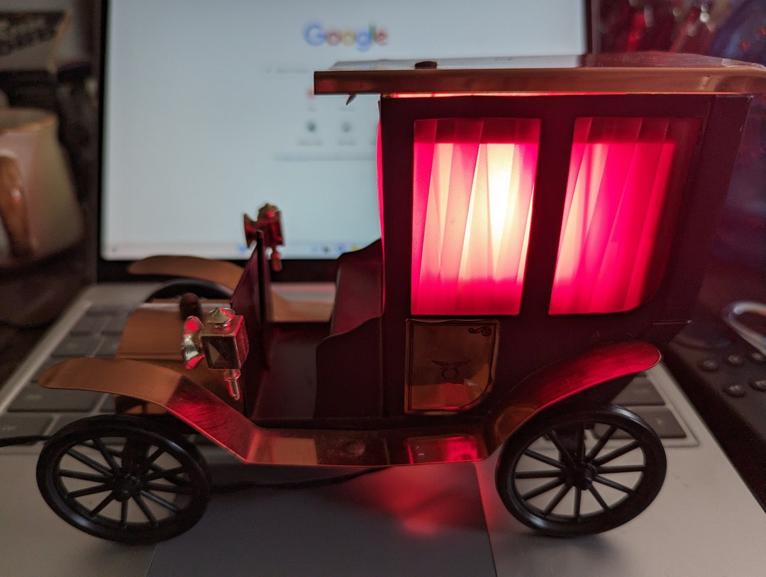 Vintage Old Timer Ferrari Car Table Lamp / Bed Lamp, Enea Ferrari For ...
