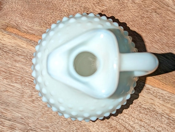 Vintage  White Milk Glass Hobnail Milk Glass Avon… - image 7