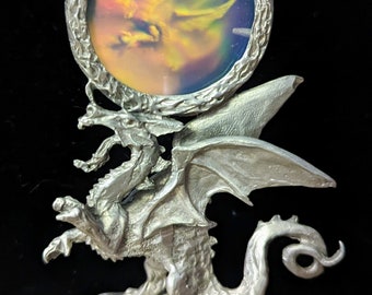 Pewter Dragon with Hologram Gallo Rawcliffe