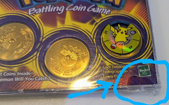 Vintage 1999 POKEMON Battling COIN GAME by Nintendo - New Unopened