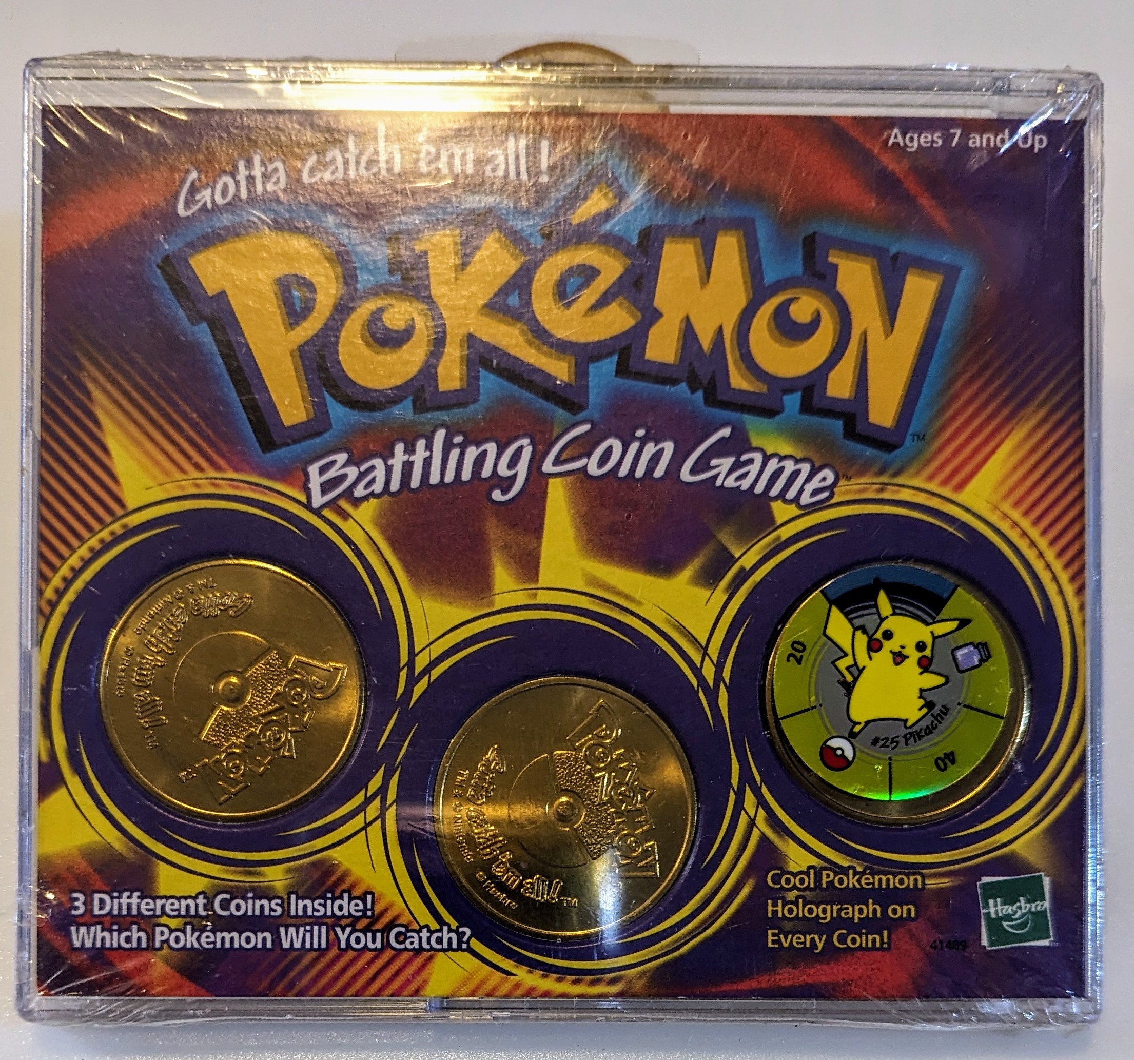 Vintage 1999 POKEMON Battling COIN GAME by Nintendo - New