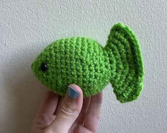 Crochet Fish Cat Toy with Catnip