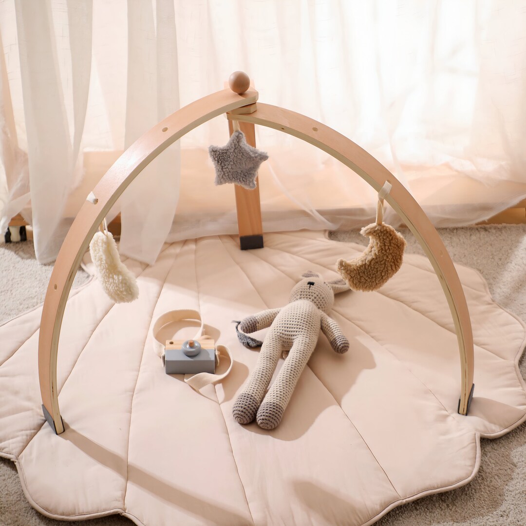 Baby Gym Set Activity Gym Montessori Gym Wood Baby Gym Etsy