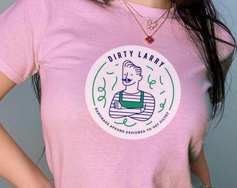 Dirty Larry Y2K Baby Tee, 90s Style T-shirt