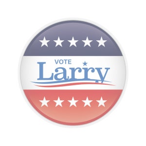 Vote Larry 3 &quot;Aufkleber | Wähle früh, stimme oft ab, stimme Larry ab! | Ein tolles Geschenk | Langlebiger, Wetterbeständiger Vinyl-Aufkleber | Kostenloser Versand!