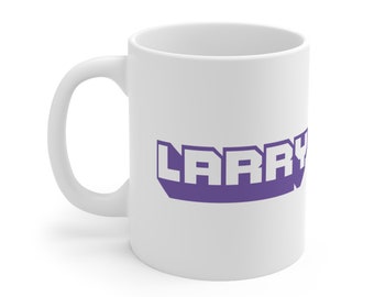 Larry セラミック製 Twitch マグカップ 11オンス | 送料無料 | Larry ファンへのプレゼントに最適！