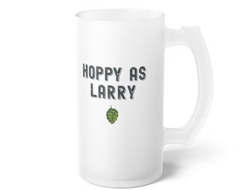 ホッピー・アズ・ラリー フロストガラス製ビールジョッキ