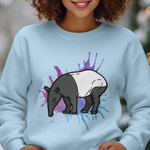 Tapir Sweatshirt Tapir Lover Gift Zoo Mammalogist Funny Cool Sweater Awesome Animal Adorable Graphic Tapir Unique Wildlife Sweatshirt