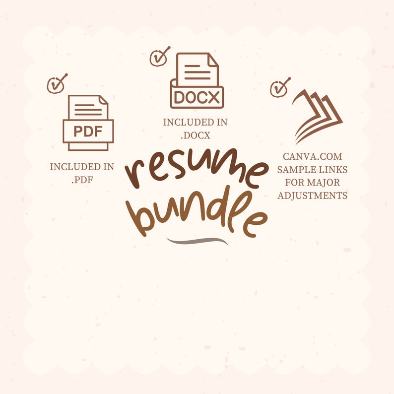 Resume 2024 Resume Template Professional CV Simple Etsy