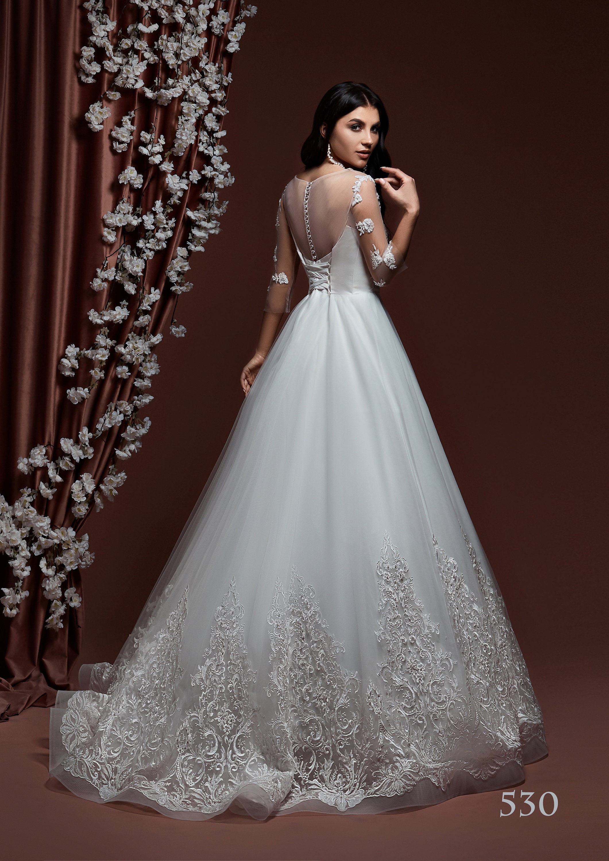 Black Corset A-Line Long Sleeves Wedding Dresses With Off-The-Shoulder Sexy main image 0