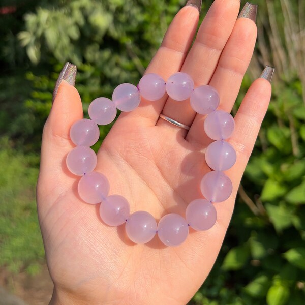 Purple chalcedony bracelet Outlet