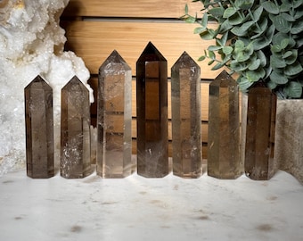 Smoky Quartz Crystal Point Pick Your Own Smoky Quartz Small Point Crystal for Protection Grounding Healing Energy and Meditation Home Decor