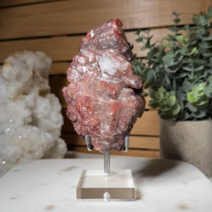 Incredible Chocolate Calcite Mineral Specimen Striking and Lustrous Red Calcite Crystal Statement Piece for Collectors and Crystal Display