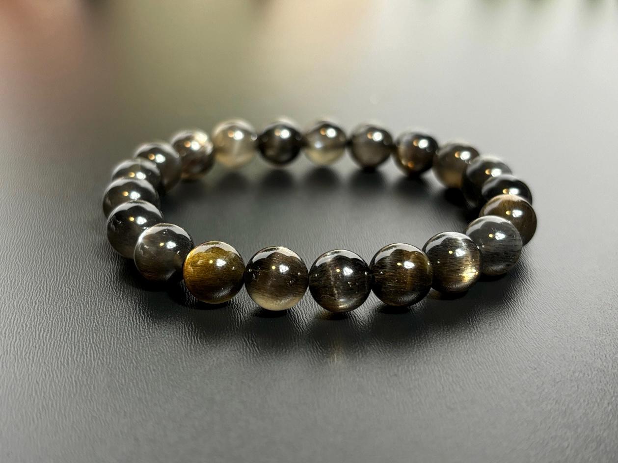 Highest Grade Skeletal Black Moonstone With Sunstone Inclusions