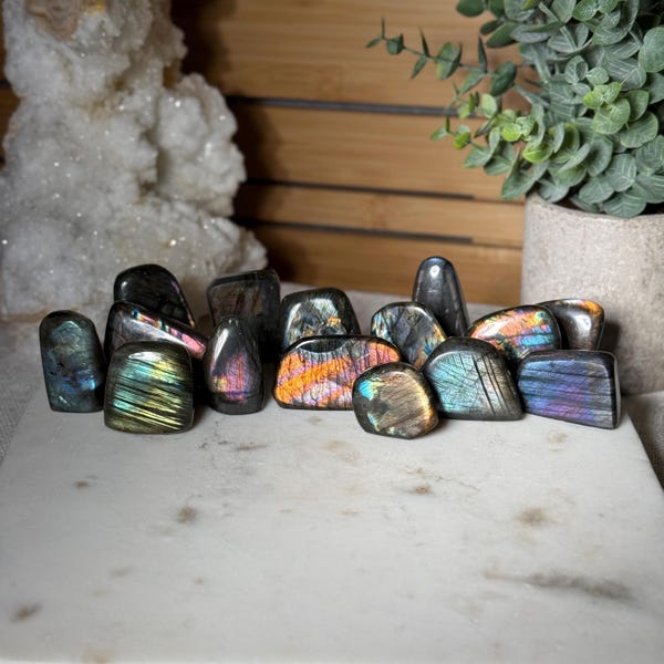 Mini Labradorite Crystal Freeform Pick Your Own Flashy Labradorite Freeform Crystal for Protection Transformation Metaphysical Healing Gift