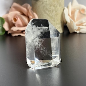 Blue Needle Quartz Freeform High Quality Clear Quartz with Great Clarity and Blue Needle Inclusions Quartz Crystal Tower Chisel Tip Freeform