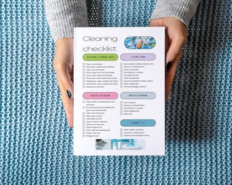 Cleaning checklist, weekly checklist, home organization, cleaning tips