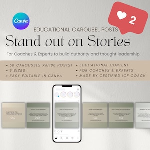 coaching instagram carousel, instagram,eduacational carousel, carousel templates for coaches, canva carousels, instagram templates coaching